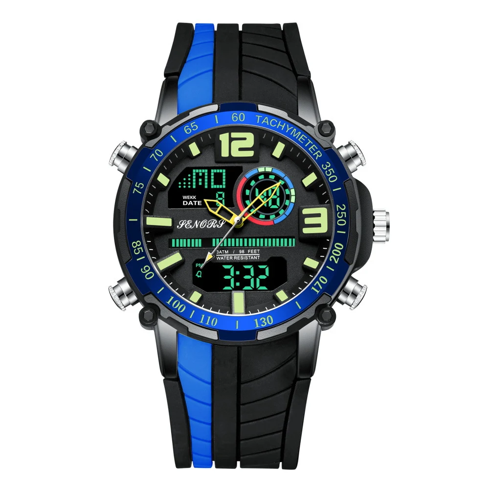 Title 4, Multifunctioneel herenhorloge met dubbel displa...