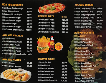 Bombay Burger menu 