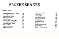 Frozen Shakes menu 1