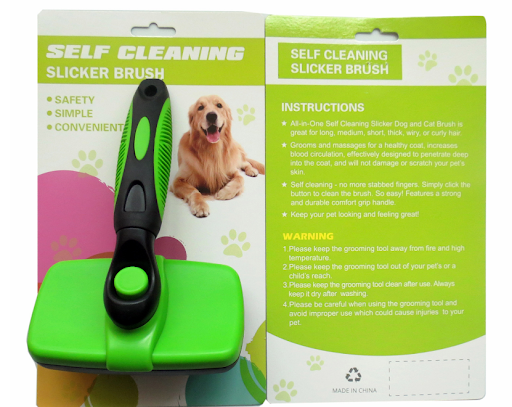 Title 13, Self Cleaning Pet Slicker Brush Removes Loose H...