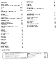 Sri Paarvathi Bavan menu 2