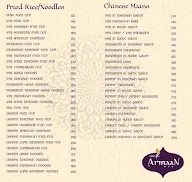 Cafe Armaan menu 2