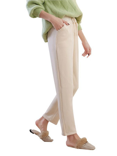 Title 2, Velvet Padded Chenille Pipe Pants For Leisure. ...