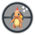 Immagine del cappellino da festa di Charmander - Icona cromatica attivata