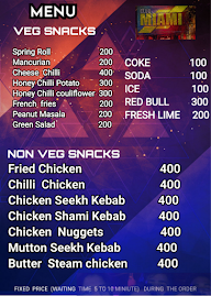 Club Miami menu 1