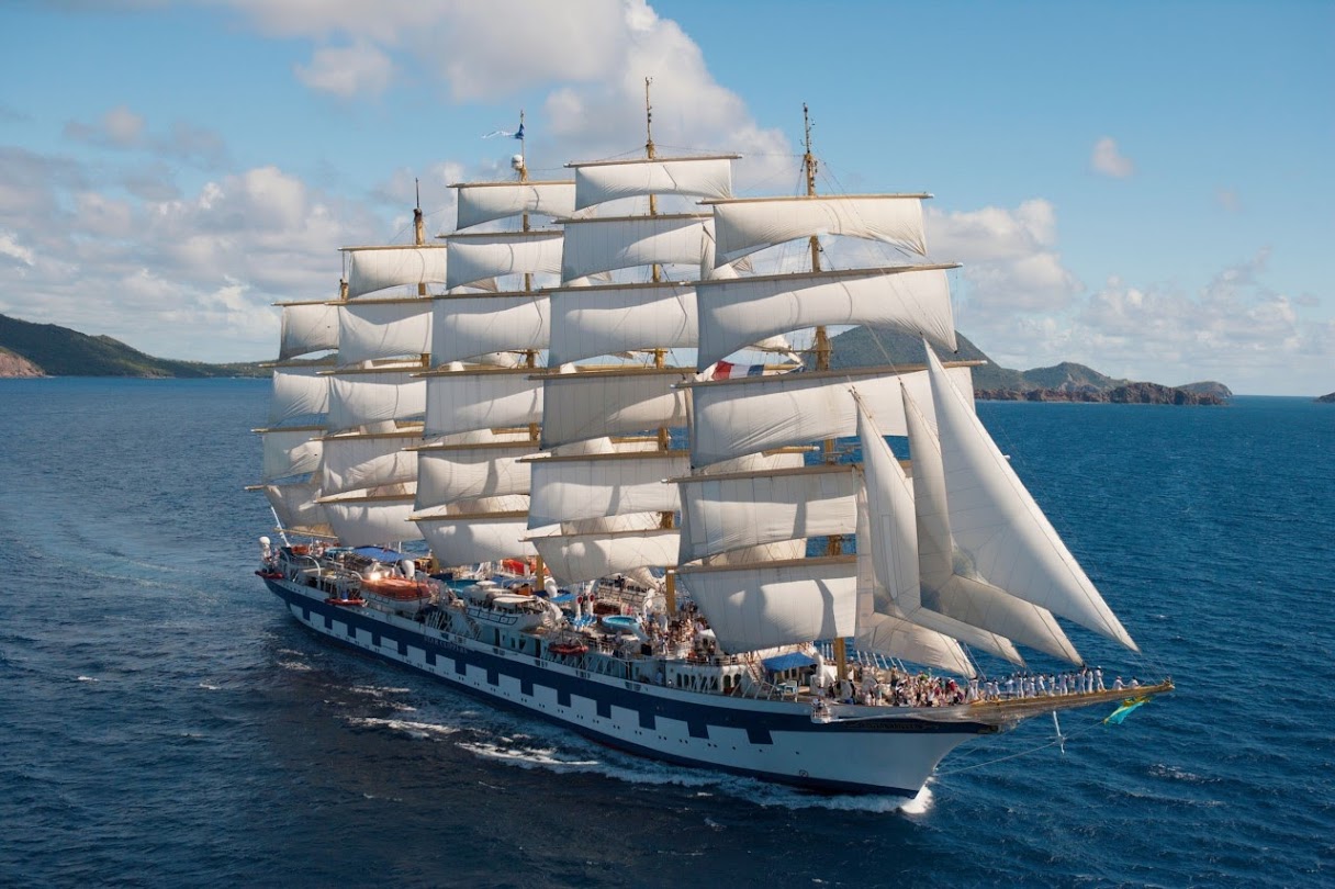 Royal Clipper, o imponente veleiro de cinco mastros