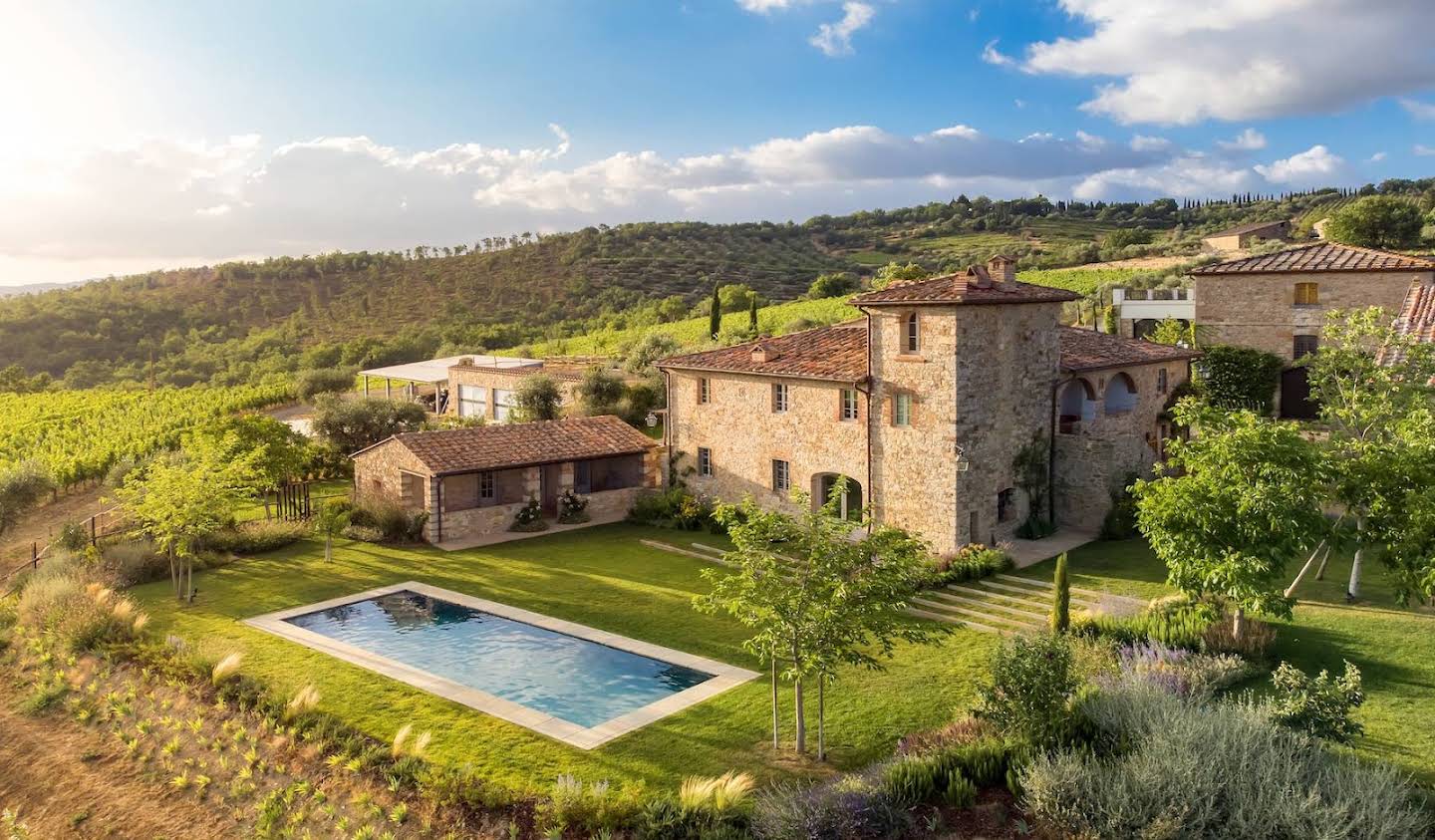 Corps de ferme avec piscine Gaiole in Chianti