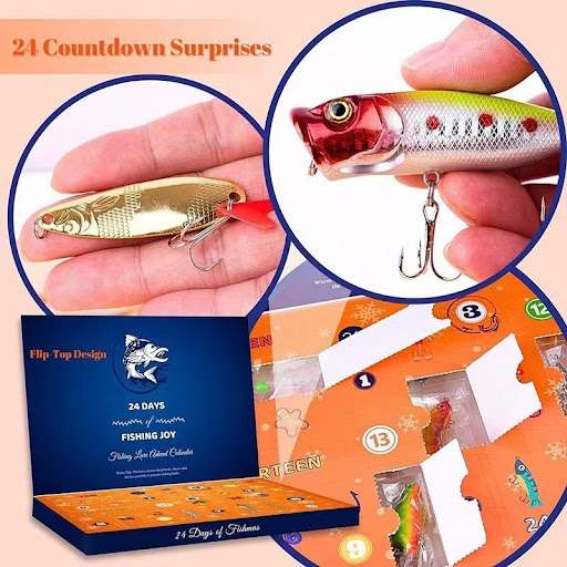 Title 1, 24-Day Fishing Lure Advent Calendar. Count down...