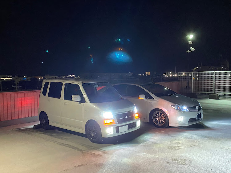 ワゴンR RRのシャコタカ・スタッドレスタイヤへ交換に関するカスタム事例の投稿画像1枚目