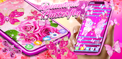 Diamond butterfly wallpapers Screenshot