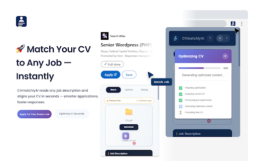 CVmatchlyAI – AI Resume Optimizer & Job Matcher