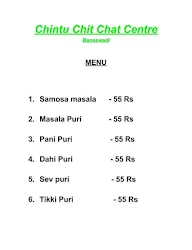 Chintu Chit Chat Centre menu 2