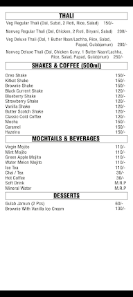 The Delhicious menu 3