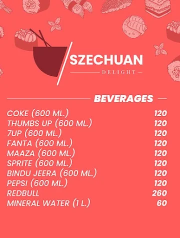 Szechuan Delight menu 