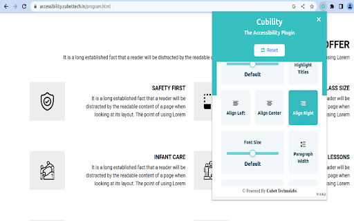 Cubility - The Accessibility Plugin
