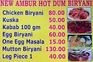 New Ambur Hot Dum Biriyani menu 1