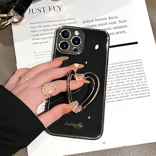 Title 8, Love Ring Bracket Silicone Phone Case