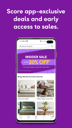 Screenshot Wayfair - Shop All Things Home