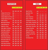 Lucky Dragon's menu 1