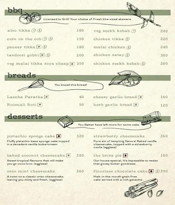 Brisa Cafe menu 