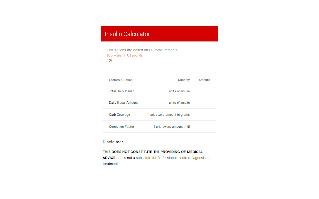 Insulin Calculator