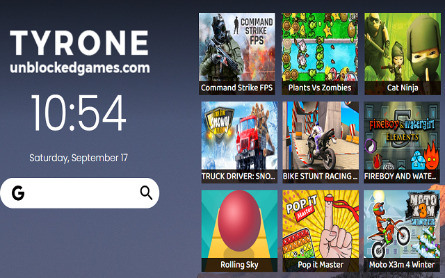 Tyrone Unblocked Games Tab Preview image 3