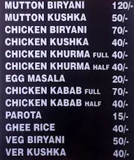 Indian Chicken Biryani menu 1