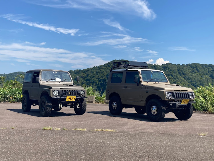 ジムニーのJA22W・9月もよろしくお願いします。・キャンプ・ドライブに関するカスタム事例の投稿画像1枚目
