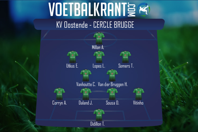 Opstelling Cercle Brugge | KV Oostende - Cercle Brugge (16/10/2021)