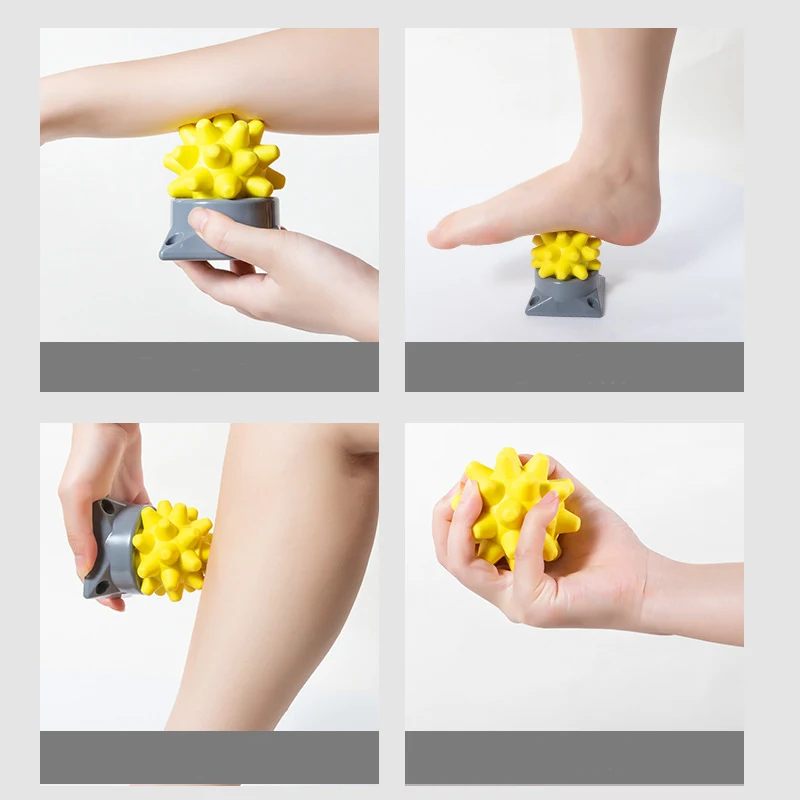 Hedgehog massageballen voor spierontspanning draagbaar met basis Acupunctuur fascia bal voor lichaamsverlichting