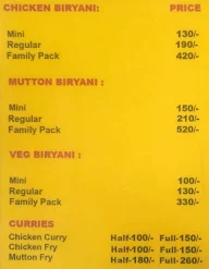 Magix Biryani House menu 1