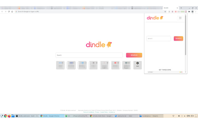 Dindle chrome extension