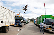 Namanga one stop border crossing point between Kenya and Tanzania, amid the coronavirus disease (Covid-19) outbreak, in Namanga. File photo 
