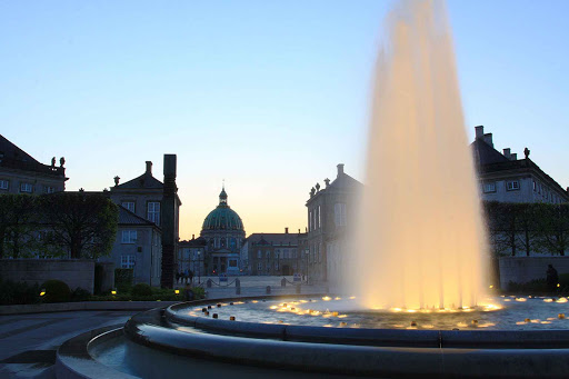 Denmark-Copenhagen-Amaliehaven-garden - Take a moment to enjoy the fountain at the Amaliehaven garden while you tour the Amalienborg Palace.