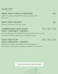 Numi menu 3