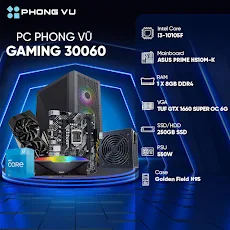 PC PV Gaming 30060 (i3-10105F/8GB/250GB SSD/GTX 1660S/No OS)