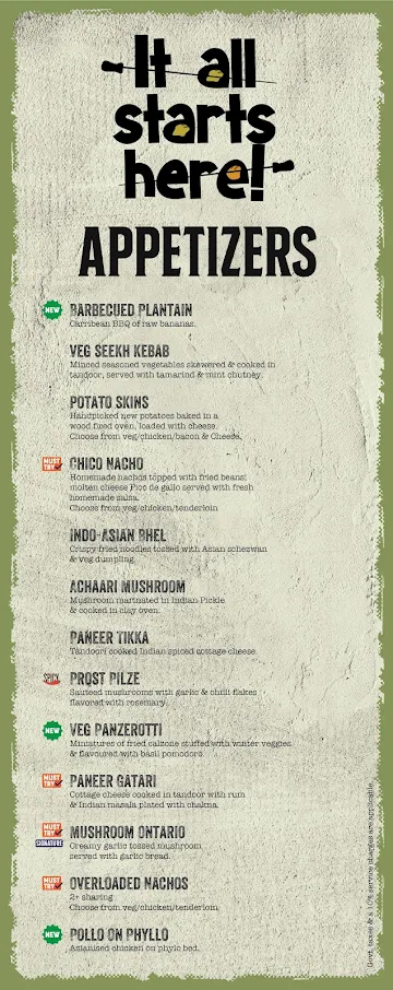 Prost Brew Pub menu 