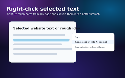 PromptForge - AI Prompt Builder screenshot 3