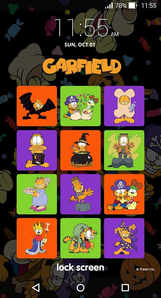 Garfield Lock Screen 1 1 6 Apk Download Com Iconlogin Lockscreen Garfield Apk Free