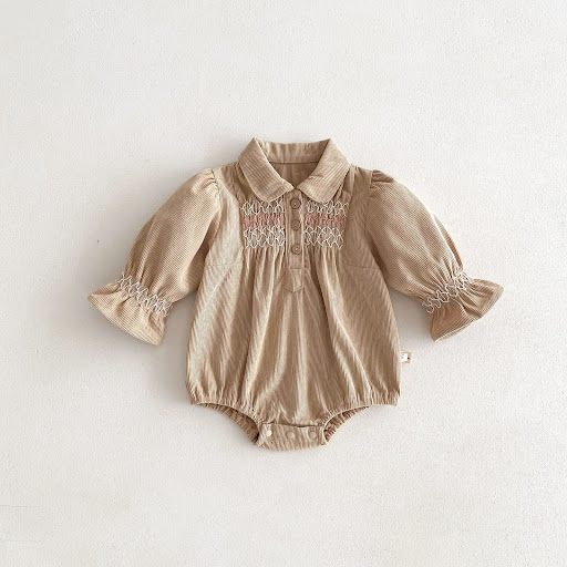 Light Apricot Romper