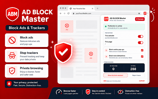 Ad Blocker Extension - Block Ads & Trackers screenshot 3
