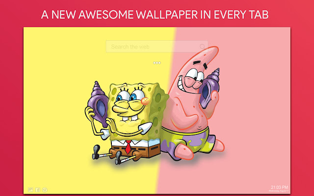 Spongebob Wallpaper HD Custom New Tab
