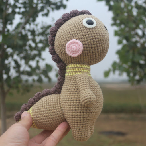 Title 11, Wool little dinosaur handmade DIY material pack...