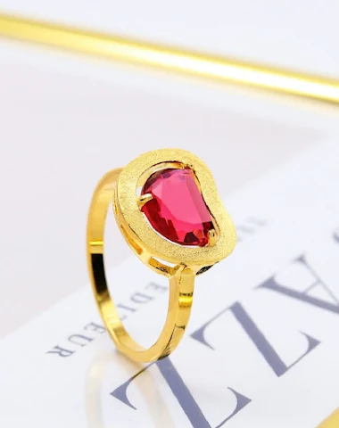 Luxury Silver Ruby Ring for women, - 3