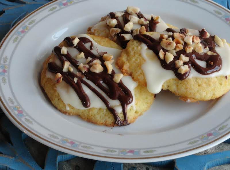 Ricotta Orange Cookies With Dark Chocolate & Hazelnuts