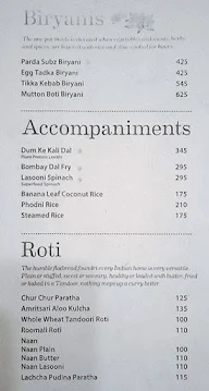 Bombay Brasserie menu 4