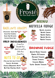 Froste Thick Shake Makers menu 1