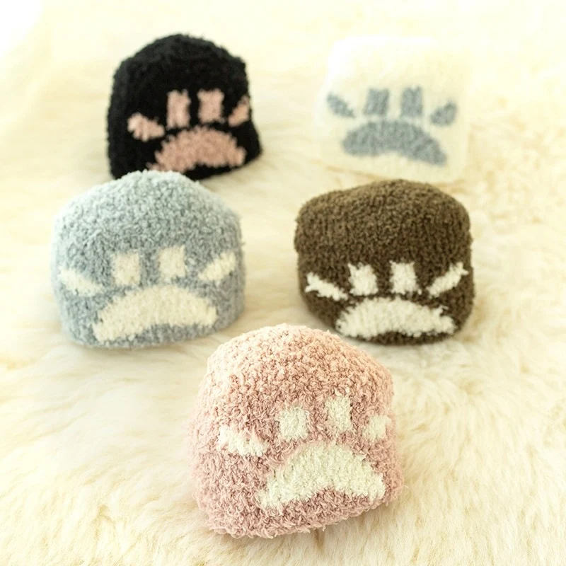 Home Coral Fleece Plus Velvet handdoek sokken, warme, zachte en comfortabele sokken om thuis te dragen en heerlijk in te slapen.