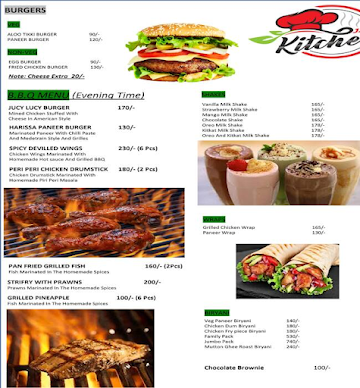 Kitchen Jacks menu 