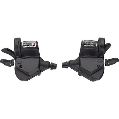 MicroShift Mezzo Thumb-Tap Shifter Set, 8-Speed, Triple, Shimano